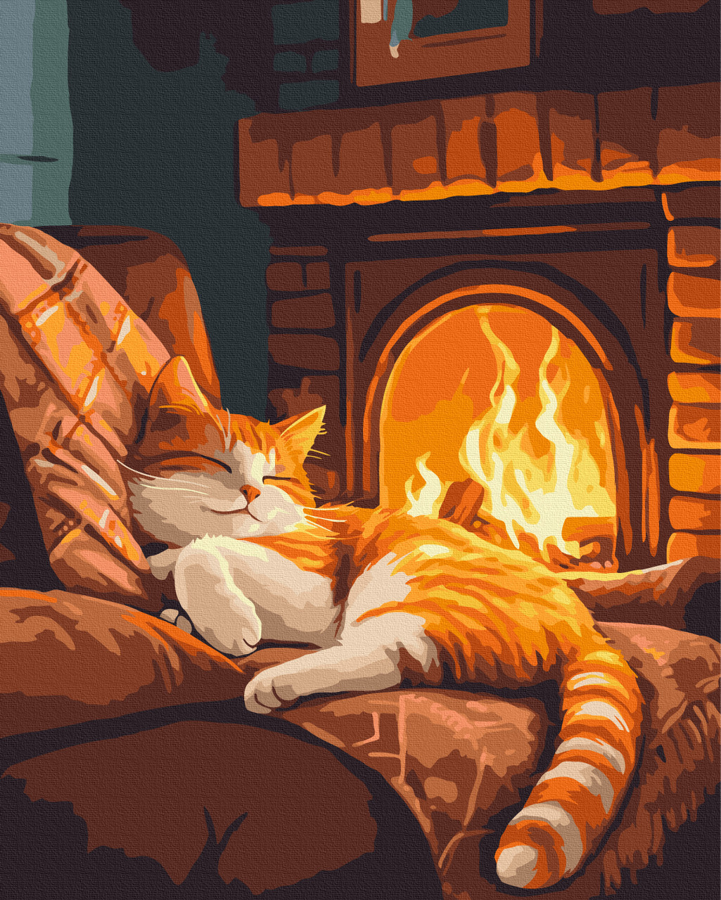 Картина за номерами 40×50 см Тепло та муркотіння Brushme BS54360, фото 1