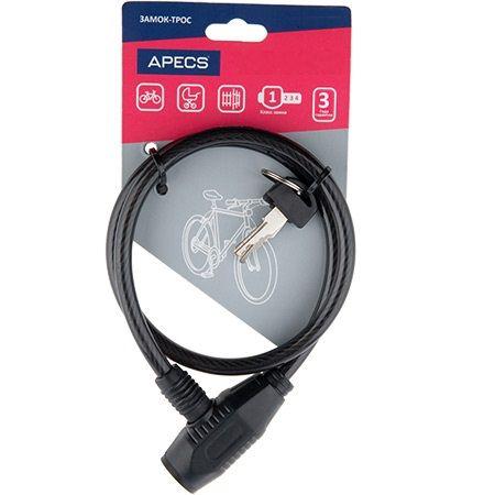 Замок велосипедний APECS PD-81-65 см (UA), фото 1