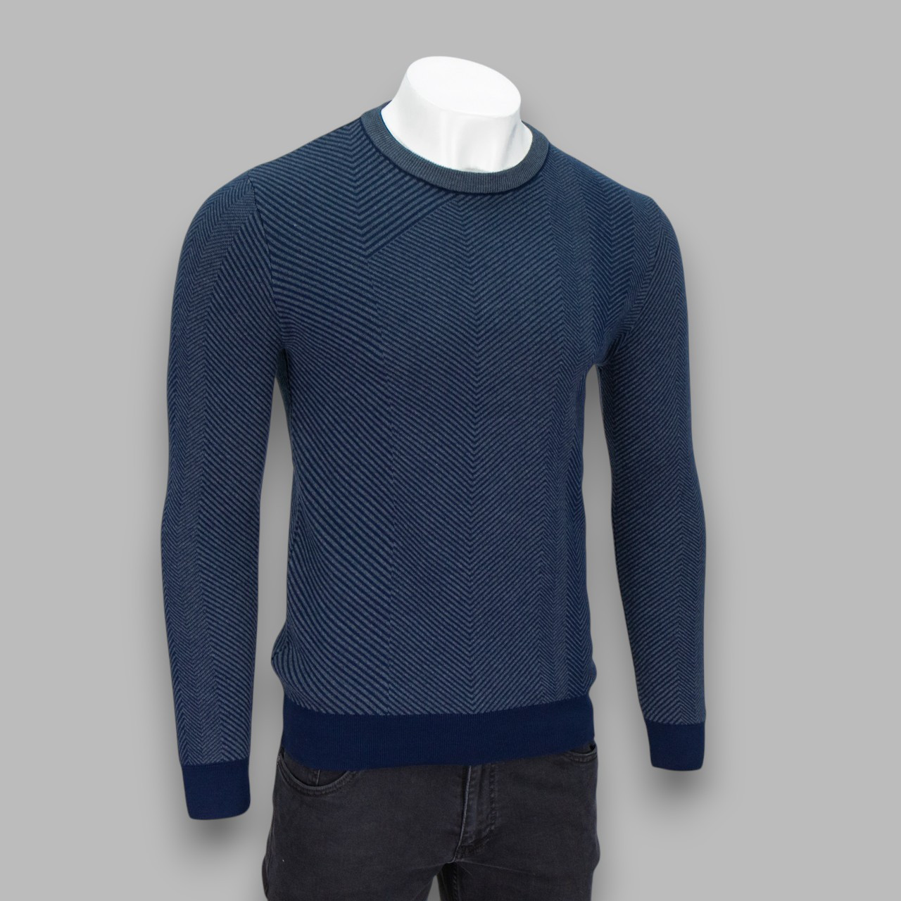 Реглан чоловічий Tony Montana T1308 MARINE/INDIGOMEL 50% бавовна  50% акрил XXL(Р), фото 1