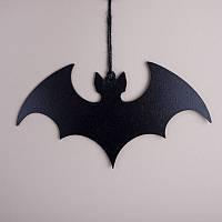 Декоративна підвіска "Кажан" чорного кольору 13х23 см (1 шт.)