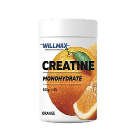 Креатин моногідрат Creatin Monohydrate 500 г Willmax Апельсин