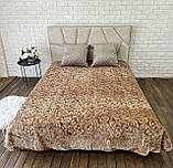 Плед покривало однотонний з тісненням 210*230 см, фото 7