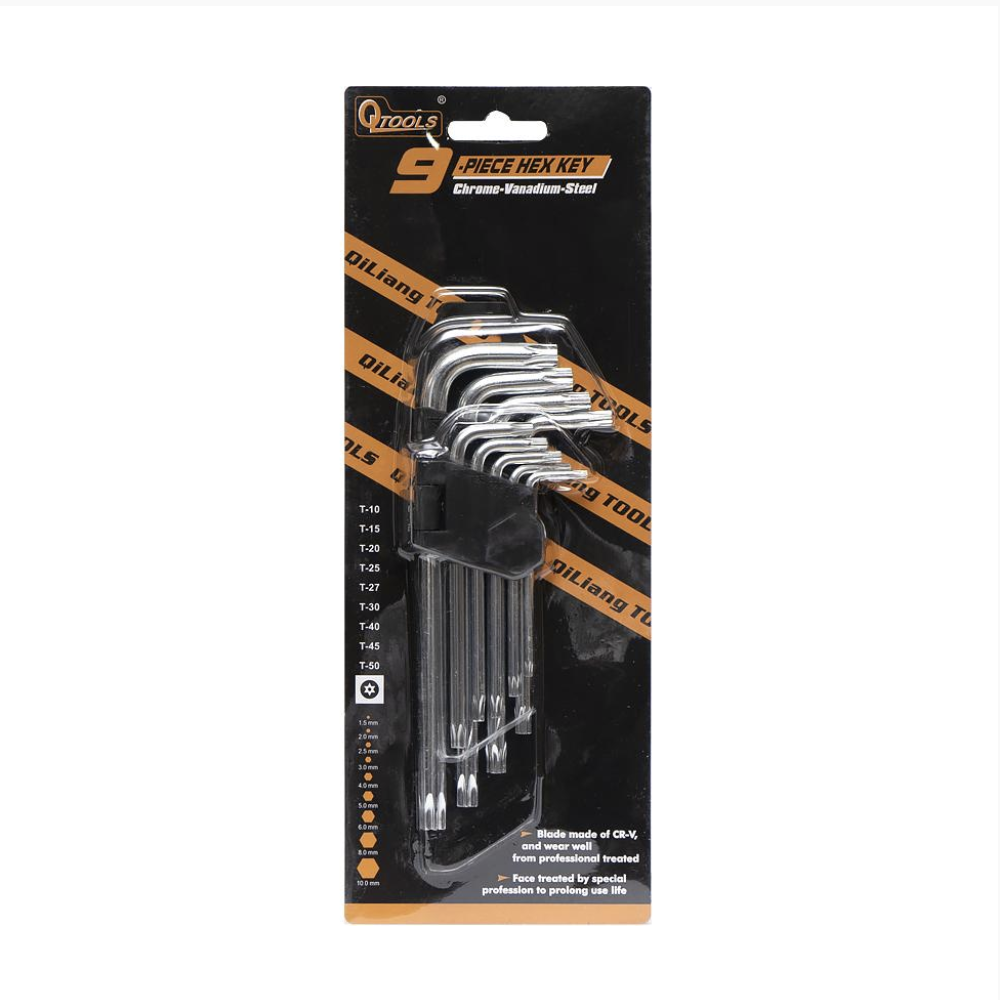 Набір шестигранників зірочок 9 предметів (729-01)