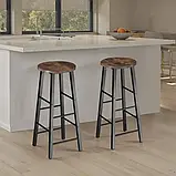 Міцний набір з 2 барних стільців Keynes, фото 2