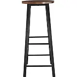 Міцний набір з 2 барних стільців Keynes, фото 4