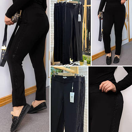 Шикарні жіночі штани, ткань "Трикотаж" 50, 52, 54, 56, 58, 60 розмір 50, фото 1