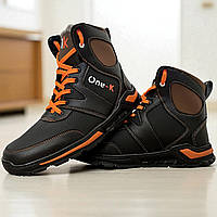 Черевики чоловічі зимові на хутрі чорні (Нк-02)