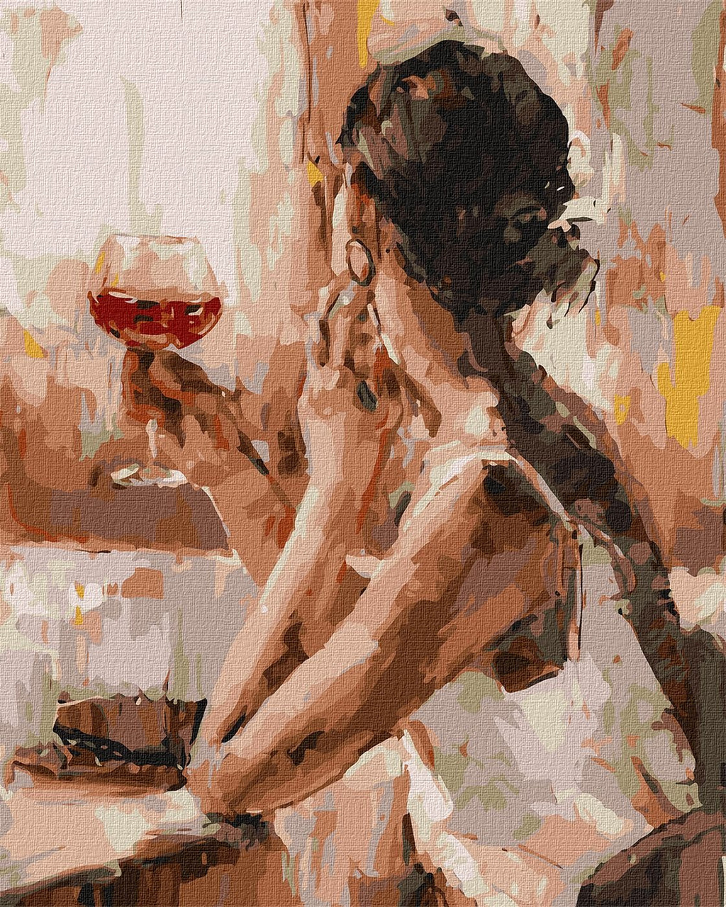 Картина за номерами Люди. Загадкова дівчина 40*50 см Ідейка KHO 4843, фото 1