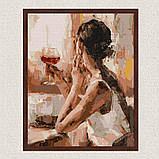 Картина за номерами Люди. Загадкова дівчина 40*50 см Ідейка KHO 4843, фото 3