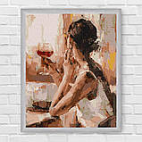 Картина за номерами Люди. Загадкова дівчина 40*50 см Ідейка KHO 4843, фото 6