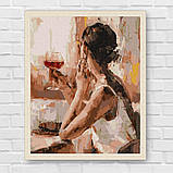 Картина за номерами Люди. Загадкова дівчина 40*50 см Ідейка KHO 4843, фото 7