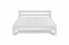 Ліжко двоспальне з масиву сосни АГАТ, Мікс меблі, колір білий, фото 3