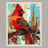 Картина за номерами Яскрава пташка 30*40 см Ідейка KHO 6732, фото 2