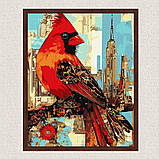 Картина за номерами Яскрава пташка 30*40 см Ідейка KHO 6732, фото 3
