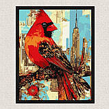 Картина за номерами Яскрава пташка 30*40 см Ідейка KHO 6732, фото 4
