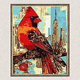 Картина за номерами Яскрава пташка 30*40 см Ідейка KHO 6732, фото 5