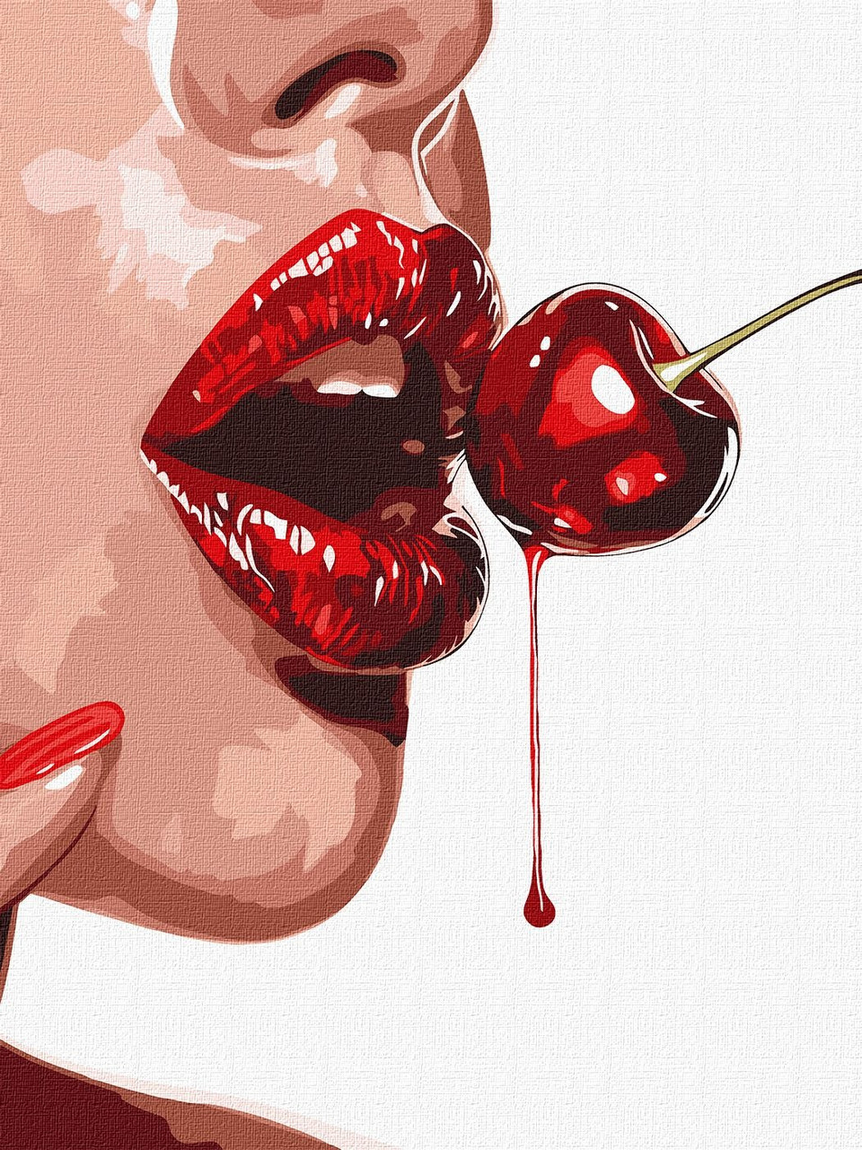 Картина за номерами Соковита вишня 30*40 см Ідейка KHO 8460, фото 1