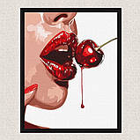 Картина за номерами Соковита вишня 30*40 см Ідейка KHO 8460, фото 4