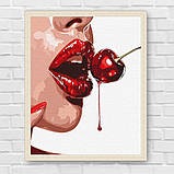 Картина за номерами Соковита вишня 30*40 см Ідейка KHO 8460, фото 7