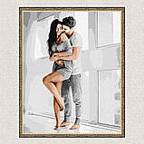 Картина за номерами Люди. Пара в обіймах 40*50 см Ідейка KHO 8515, фото 5