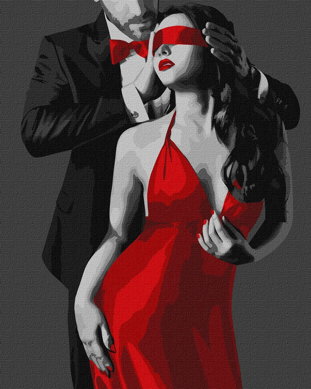 Картина за номерами Люди. Пристрасна пара 40*50 см Ідейка KHO 8518, фото 1