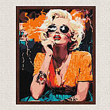 Картина за номерами Люди. Монро в Голівуді 30*40 см Ідейка KHO 8567, фото 3