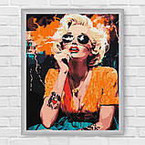 Картина за номерами Люди. Монро в Голівуді 30*40 см Ідейка KHO 8567, фото 6