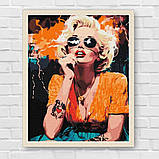 Картина за номерами Люди. Монро в Голівуді 30*40 см Ідейка KHO 8567, фото 7