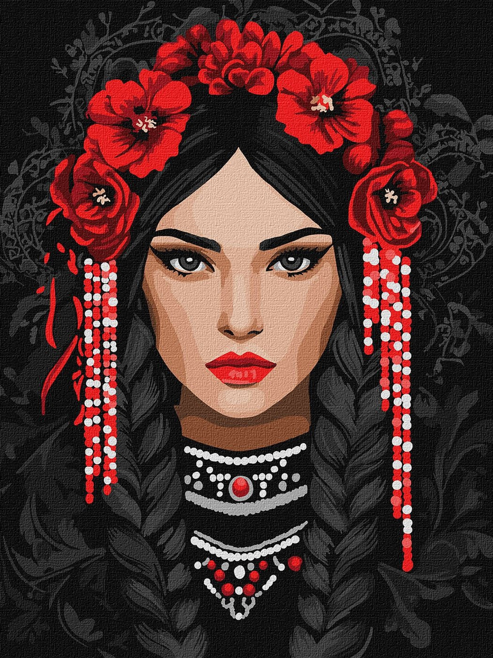 Картина за номерами Нескорена дівчина 30*40 см Ідейка KHO 8604, фото 1