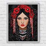 Картина за номерами Нескорена дівчина 30*40 см Ідейка KHO 8604, фото 6