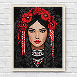 Картина за номерами Нескорена дівчина 30*40 см Ідейка KHO 8604, фото 7