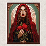 Картина за номерами Зачарована дівчина 30*40 см Ідейка KHO 8605, фото 3