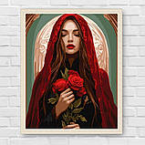 Картина за номерами Зачарована дівчина 30*40 см Ідейка KHO 8605, фото 7