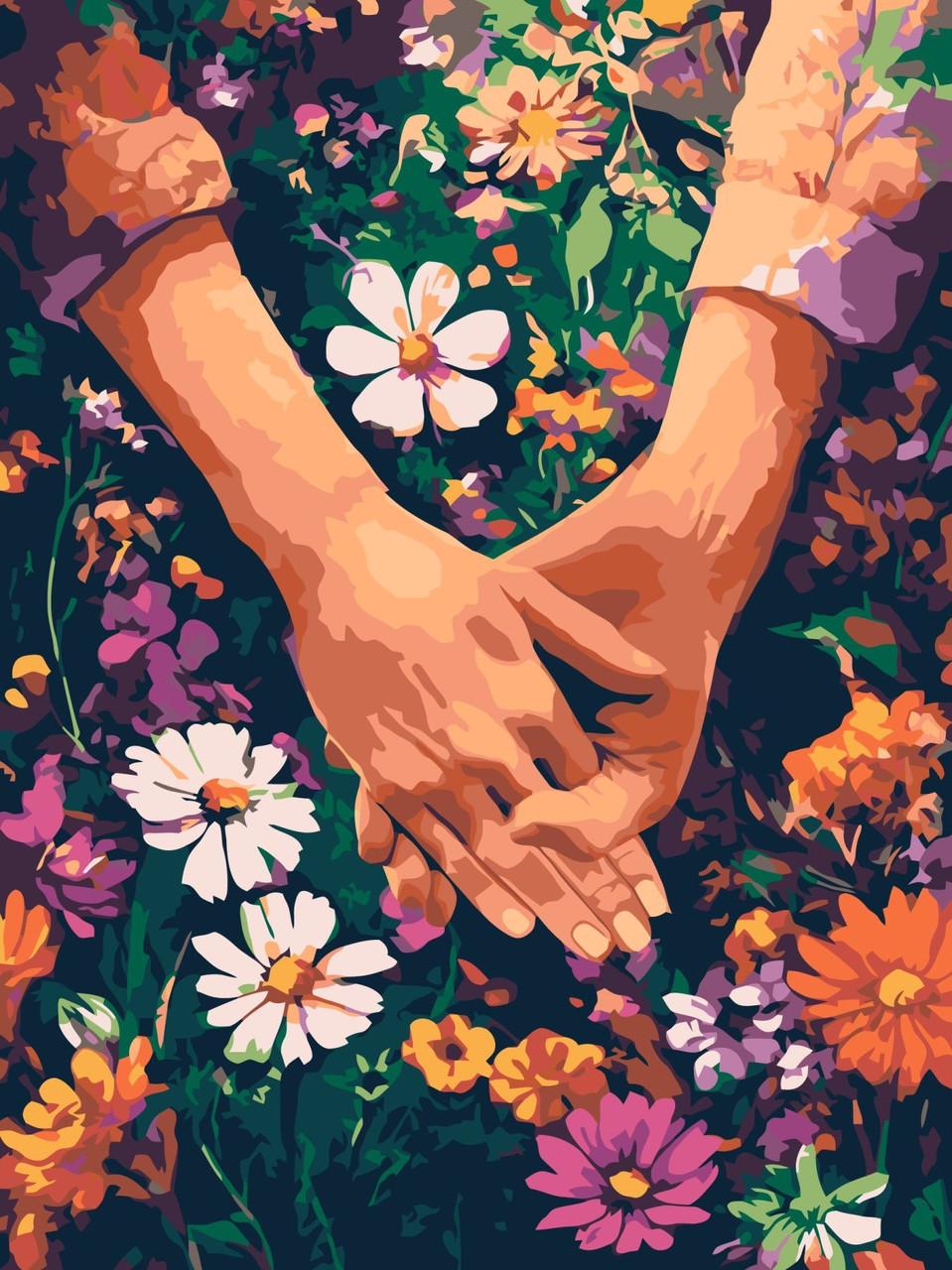 Картина за номерами Жест підтримки 30*40 см Ідейка KHO 8618, фото 1