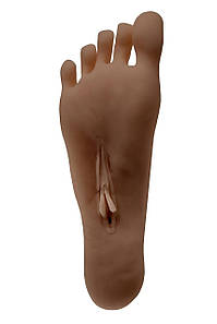 Мастурбатор стопа Zero Tolerance Pussy Footin коричневий, 23 см