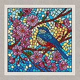 Картина за номерами Птахи. Синиця та вітраж 30*30 см Ідейка KHO 5164, фото 2