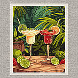Картина за номерами Натюрморт. Екзотичні коктейлі 30*40 см Ідейка KHO 5695, фото 2