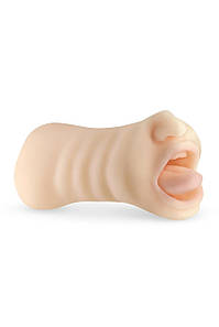 Мастурбатор двосторонній NS Novelties Barely Legal Harley рот і вагіна, 19 см