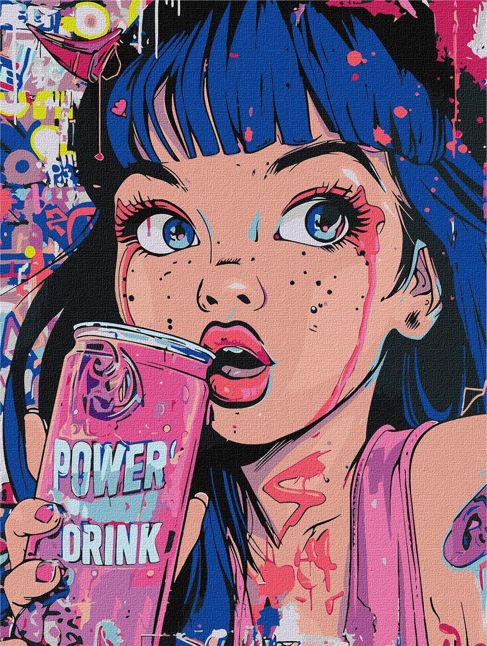 Картина за номерами Люди. Дівчина арт 30*40 см Ідейка KHO 8457, фото 1