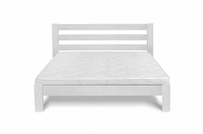 Ліжко двоспальне з масиву сосни ГЕФЕСТ, Мікс меблі, колір білий, фото 3