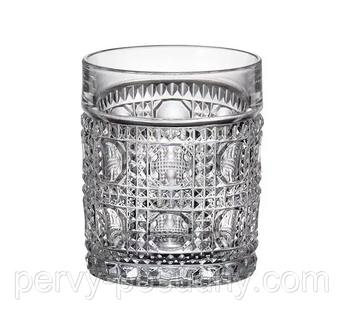 Набір низьких склянок для віскі Bohemia Diamond Eyes 6 шт/320 мл 20298/06800/320, фото 1