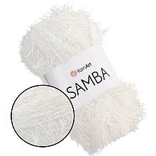 YarnArt SAMBA/Травка, Білий №01