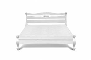 Ліжко двоспальне з масиву сосни ДАЛАС, Мікс меблі, колір білий, фото 3