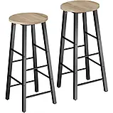 Набір з 2 барних стільців Keynes зі світлого дерева, дуб Сонома, фото 3