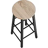 Набір з 2 барних стільців Keynes зі світлого дерева, дуб Сонома, фото 5