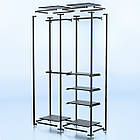 Стійка "PENELOPE ODISSEY" 2400х1230х480мм. Рейл вішало для одягу, стелаж поличний з вішалками та полицями, фото 2