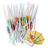 Трубочки для коктейлю з декором 50 шт трубочки для напоїв та соку, соломка для коктейлю, фото 4