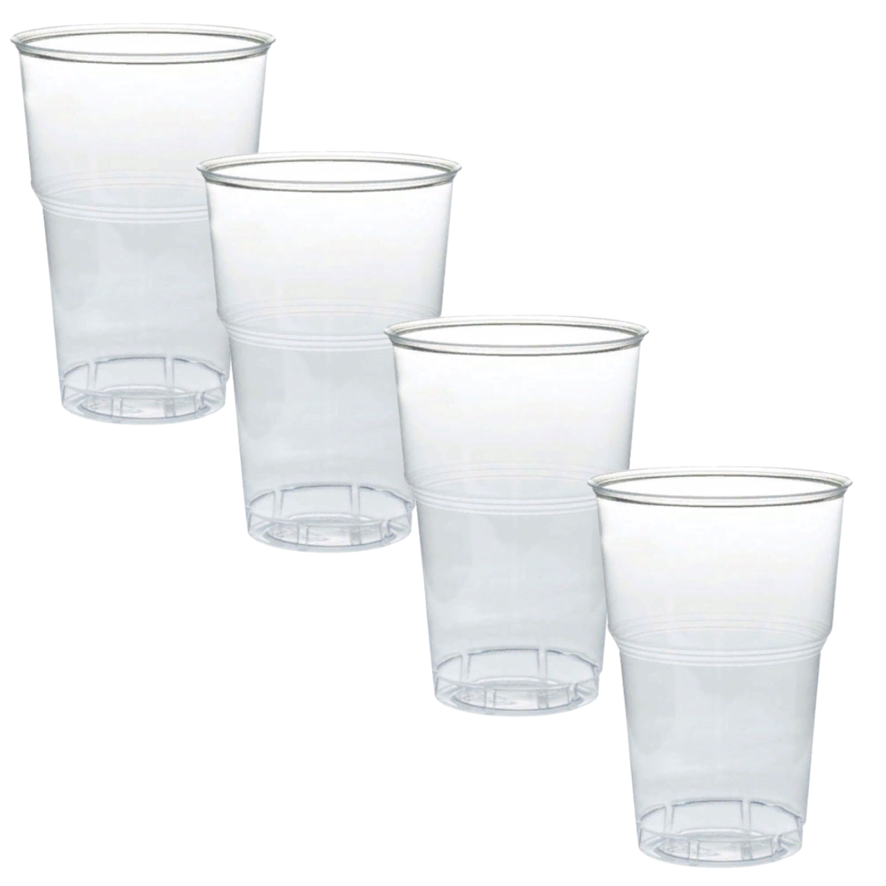 Пластикові одноразові стакани стаканчики для холодних і гарячих напоїв 270 мл 50 шт, фото 1