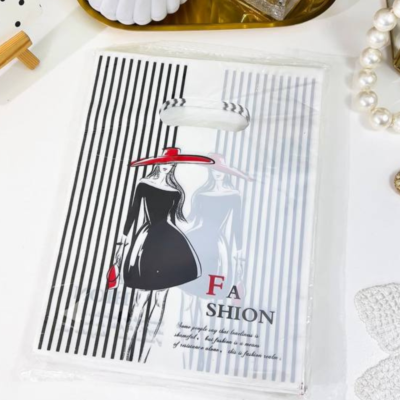 Пакети з прорубними ручками 40х50 см 100 шт пакет з прорізною ручкою, фото 1