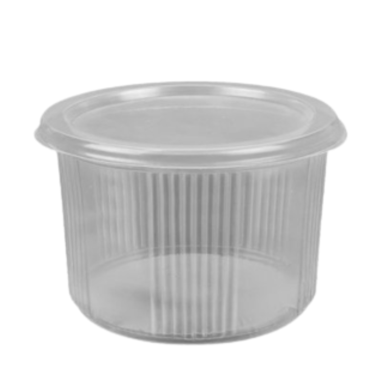 Одноразовий харчовий контейнер для супу 500 мл, пластикова супна ємність із кришкою, фото 1